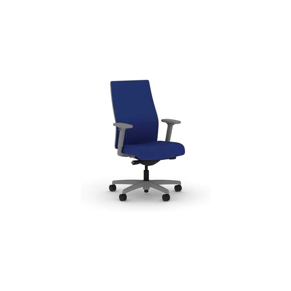 HON Ignition 2.0 Ergonomic Office Chair, Lumbar Support, Office Desk, Frost