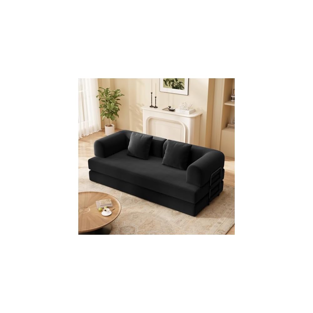 Ahomly 78.8'' Convertible Sofa Bed,5-in-1 Boneless Couch, No Assembly
