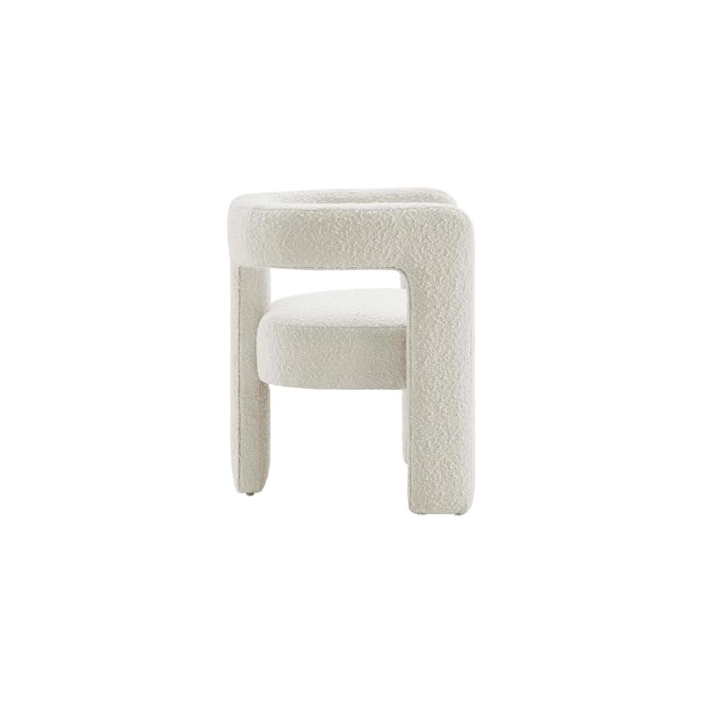 Modway EEI-6479-IVO Kayla Boucle Upholstered Armchair, Ivory