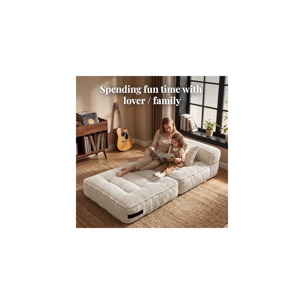 Folding Sofa Bed, Convertible Sleeper Chair with Pillow