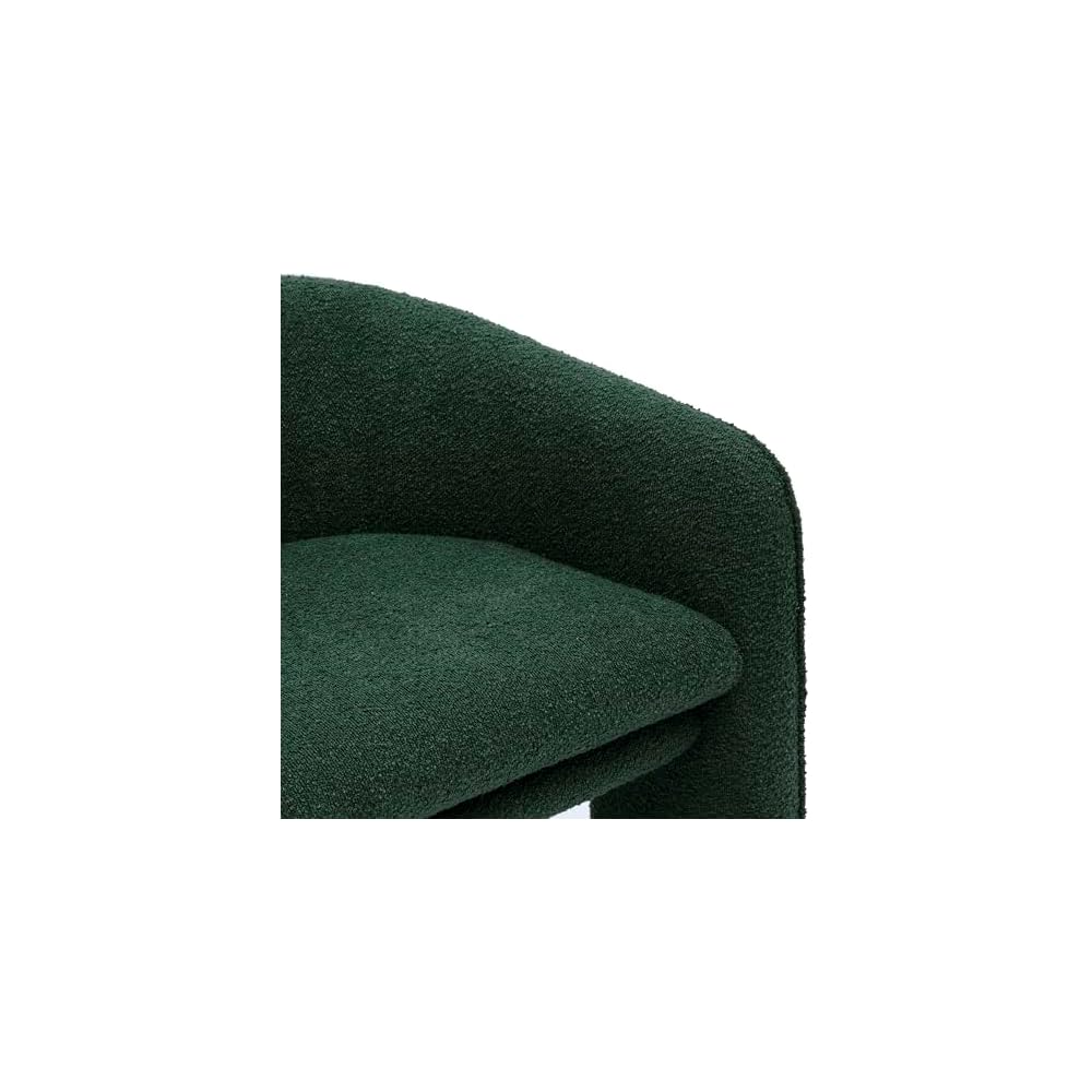 TOV Furniture Marla Forest Green Boucle Accent Chair
