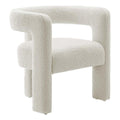 Modway EEI-6479-IVO Kayla Boucle Upholstered Armchair, Ivory