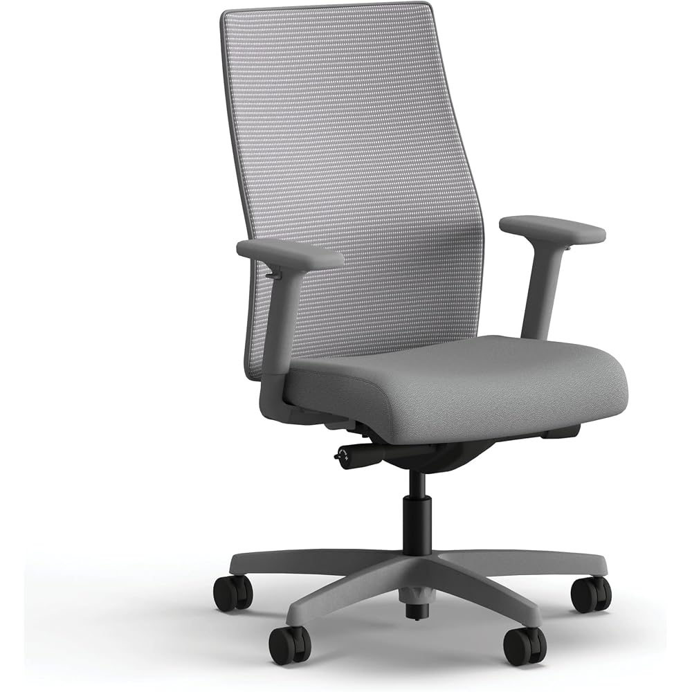 HON Ignition 2.0 Ergonomic Office Chair, Lumbar Support, Office Desk, Frost