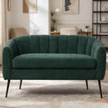 50.2'' Small Boucle Loveseat Sofa for Bedroom Apartment (Green)