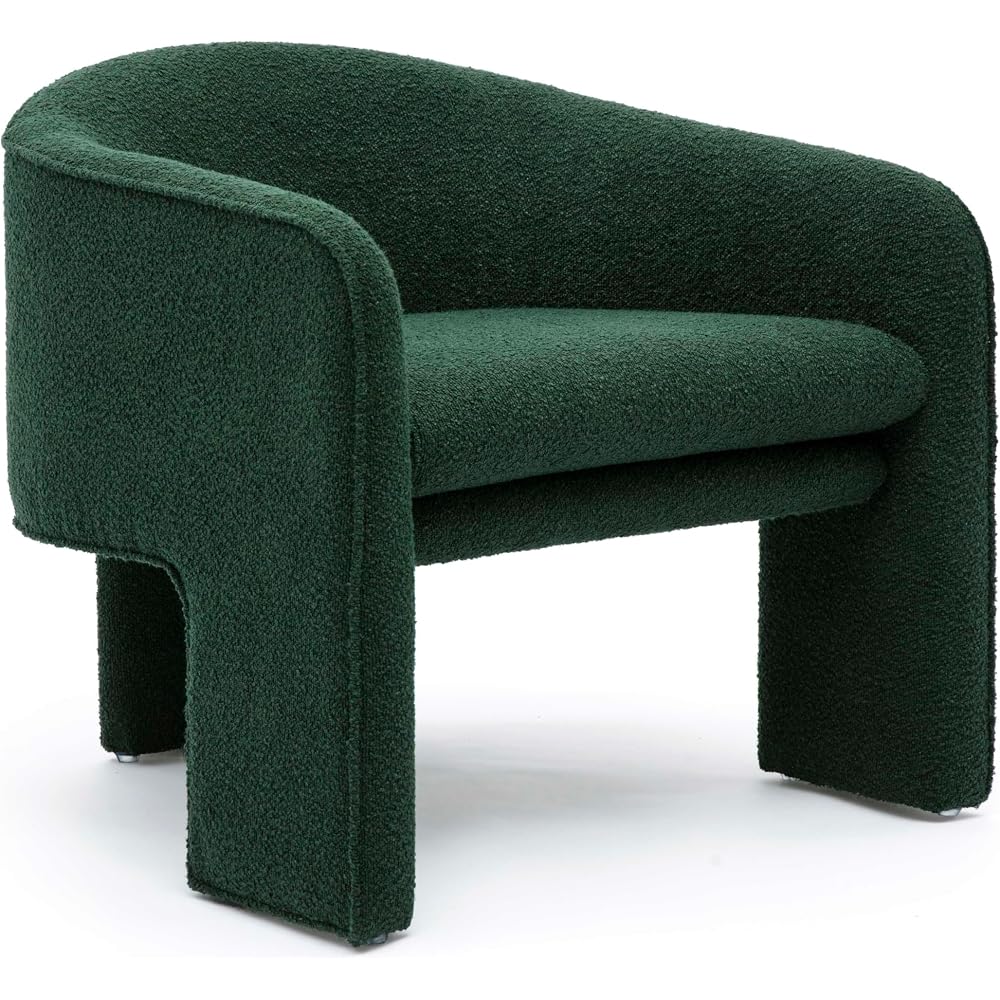 TOV Furniture Marla Forest Green Boucle Accent Chair